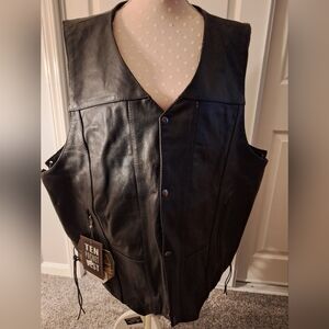 Men's Leather Vest
